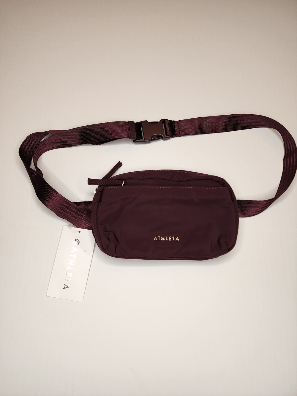 Athleta Maroon Crossbody Belt Bag